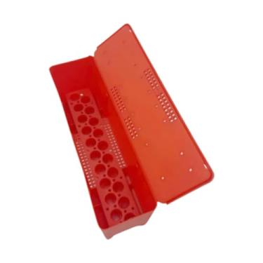 Imagem de Xgdsnly Gaiola de transporte para abelhas rainhas, caixa estável com bandeja para 20 peças de gaiolas para criação de abelhas rainhas