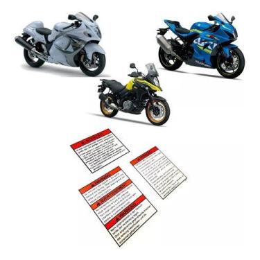Imagem de Adesivo Etiqueta Suzuki Vstrom Gsxr Gsxf Gsx Hayabusa - SPTS