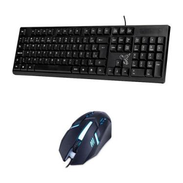 Imagem de Kit Teclado e Mouse Maxprint com Fio USB e LED - OEM