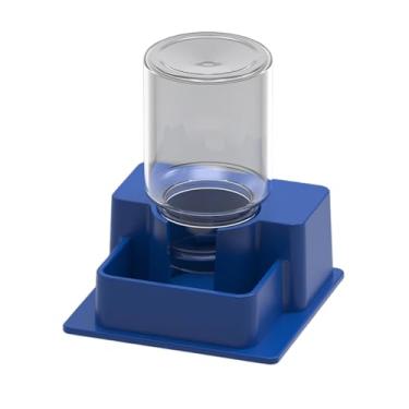 Imagem de Generic Prato automático para beber água de répteis, ferramenta criativa decorativa com dispensador de água para garrafas, para decoração de casa de, Azul