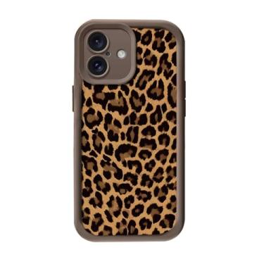 Imagem de YOGISU Capa de celular com cordão e estampa de leopardo para iPhone 11Pro Max, alça de pulso, capa traseira de TPU macio (para iPhone 11Pro Max/J68-Café)