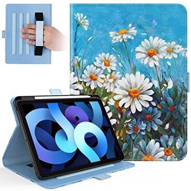 Imagem de Dteck Capa para iPad 6ª Geração 2018/iPad 5ª Geração 2017/iPad Air 2/iPad Air - Suporte Ajustável Auto Wake/Sleep Smart Soft Rubber Back Cover com suporte para iPad 9,7 polegadas, Daisy