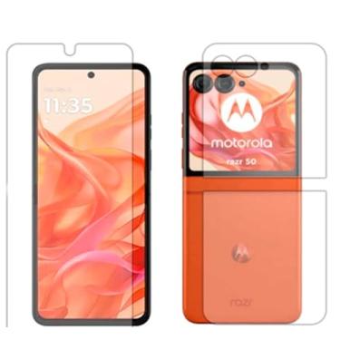 Imagem de Kit Completo Película De Hydrogel Tela Externa + Interna + Verso Para Motorola Moto Razr 60 / Razr 60 Ultra