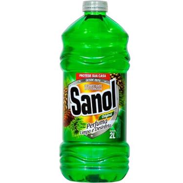 Imagem de Desinfetante Líquido para uso Geral, Original, Sanol, 2 Litros, Verde