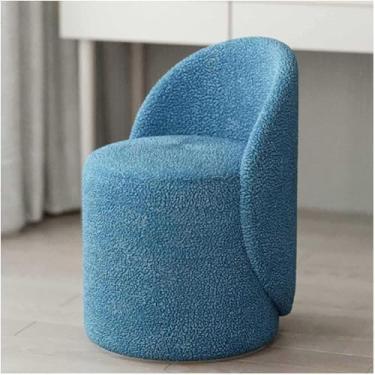 Imagem de Cadeira De Maquiagem De Veludo Elegante Com Acolchoamento Macio - Assento Confortável Para Sala De Estar E Quarto - Encosto Para Mesa De Vestir, B, Rotatable