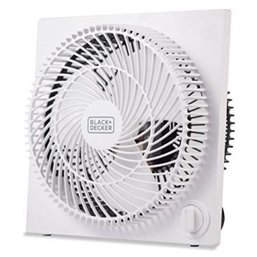 Imagem de BLACK+DECKER Mini ventilador de mesa silencioso 23 cm ventiladores sem moldura BFB09W branco