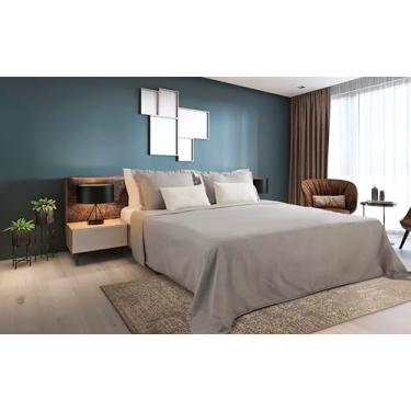 Imagem de Colcha, Cobre Leito, Queen, Montblanc, Kit Colcha 3 Peças Cinza Claro, Toque Macio Acetinado, Tecido Premium Antialérgico, Ideal para Cama Box, Não Desbota, Enxoval de Luxo, 2,60m x 2,30m, J Serrano
