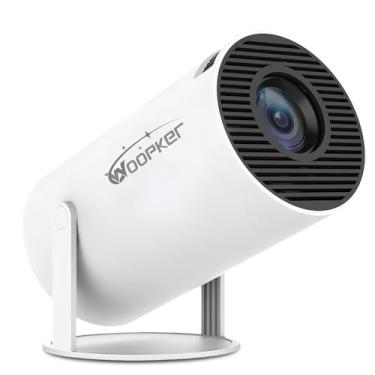 Imagem de Mini projetor HY300PRO atualizado 2025 com WiFi e Bluetooth, suporte portátil 4K, rotação de 180 graus, Keystone automático