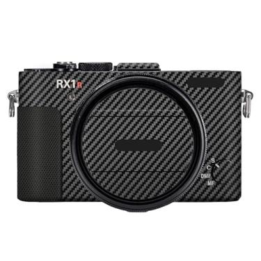 Imagem de RX1RM2 Película adesiva antirriscos para câmera mirrorless para Sony RX1R Mark II Vinil Wrap Body Protective Sticker Coat (Fibra de Carbono Preto)