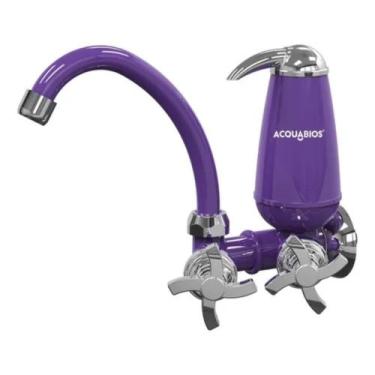 Imagem de Torneira Bica Movel com Filtro 1.500 litros Parede Acquabios Refil Rem