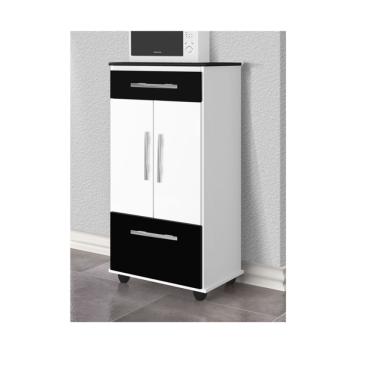 Imagem de Multiuso Nevada Branco com Preto Mármorizado – Passe Bem Móveis