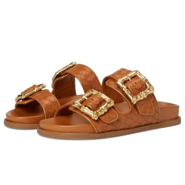 Imagem de SCHUTZ Sandália feminina Enola Sporty Woven, Marrom Cuoio, 34