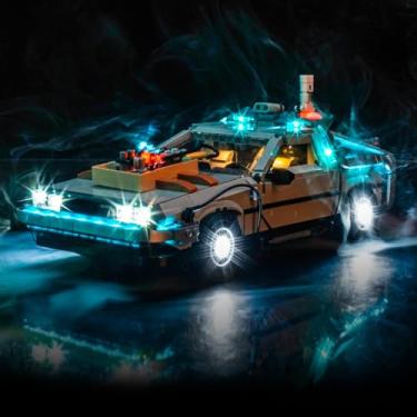 Imagem de LocoLee Light kit for Lego - 10300 Back to The Future Time Machine - No Model Only Light, LED Lighting Accessories Compatible with Lego 10300 Icons (Standard Version)