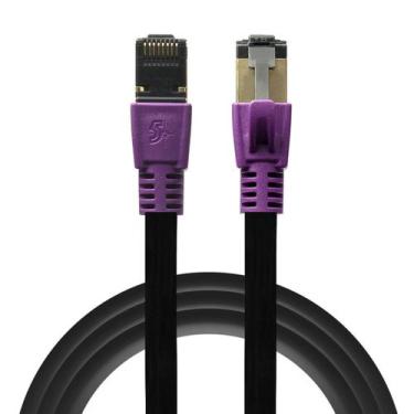 Imagem de Cabo de Rede Blindado Rj45 Cat8 2000mhz 40gbps 20M Original - PIX, 018