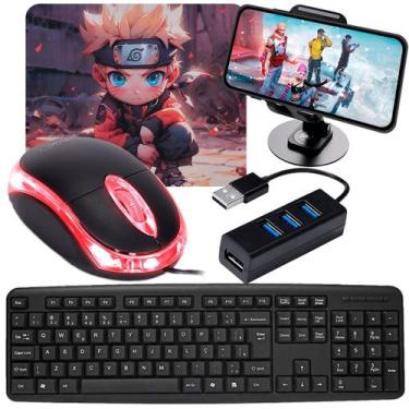 Imagem de Kit Gamer Mobilador Com Hub 3.0 Completo com Suporte Para Celular - EX
