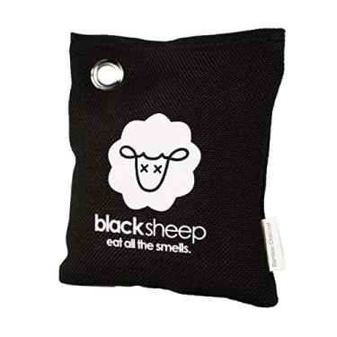 Imagem de Black Sheep - Saco purificador de ar natural de carvão de bambu - Elimina odores em casas, carros, bolsas, sapatos, armários e mais - 200 g (1)