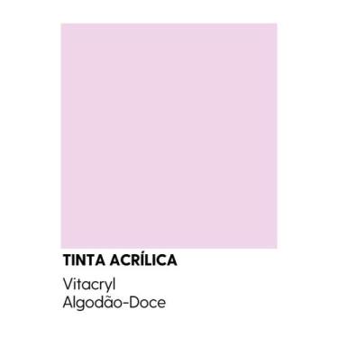 Imagem de Tinta Semibrilho Premium Rosas - Vitacryl, Algodão-Doce, 3,6 lts