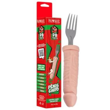 Imagem de Pênis Formato De Garfo Acessório Humorístico em Forma de Garfo para Chá de Lingerie A535