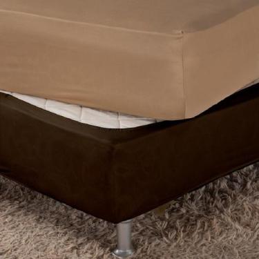 Imagem de Saia Box Fit Queen Capa para Cama Box com Elástico Malha 1 pç Lisa - A