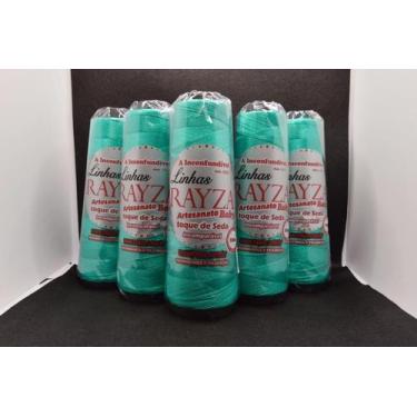 Imagem de Linha RAYZA Artesanato Baby Fina Tex 144 cor 069-Verde Cabare - RAYZA 