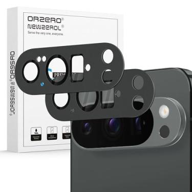 Imagem de Orzero (Pacote com 2) Protetor de Lente de Câmera Compatível com G P 10 P X, Protetor de Cámera Premium Metal e Vidro Recortes de Câmera Precisos Alta Definição Antiarranhões - Preto Grafite
