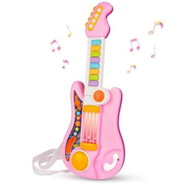 Imagem de Instrumento musical TWFRIC Kids 2 em 1: Guitarra elétrica com piano
