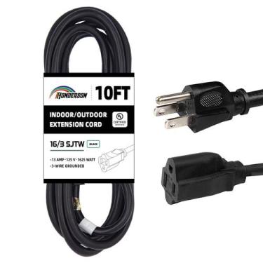Imagem de Cabo de extensão externo HONDERSON 10 pés 16/3 SJTW 125V 1625W