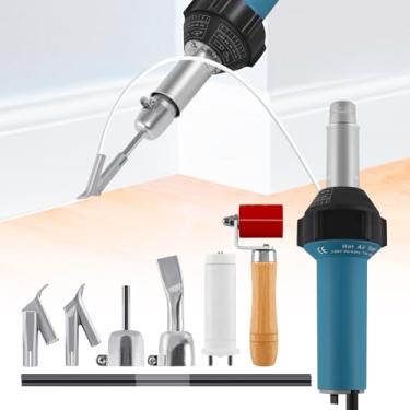 Imagem de TRY-YEAN Pistola De Aquecimento Para Soldador Ar Quente 1600W 110V, Maçarico Portátil Soldagem Plástico, Temperatura Ajustável 40-600°C Kit Vinil Pvc Tpo Com Bico Velocidade E Haste Rolo
