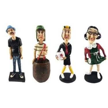 Imagem de Kit turma do chaves, seu madruga bravo, chaves no barril, chiquinha e 