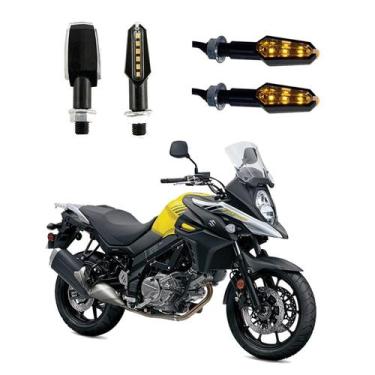 Imagem de KIT 4 Luz Seta Esportiva Pisca de Led Modelo P29 Para Moto DL 1000V ST