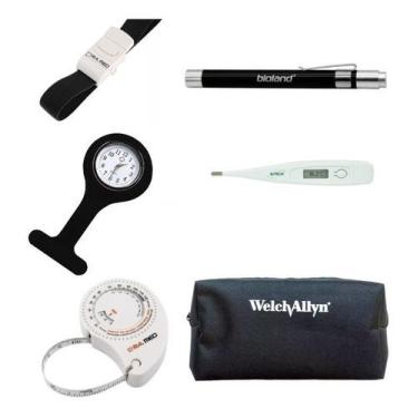 Imagem de Kit 6 Peças Completo Para Acadêmico De Enfermagem - Bioland,  Preto