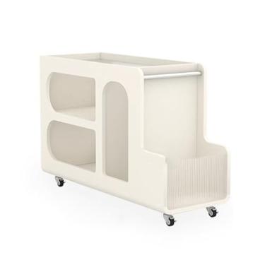 Imagem de Mesa lateral de sofá, pequena mesa de centro, sofá, removível, aparador, sala de estar, armário de armazenamento moderno, armário lateral criativo (0,8 m)