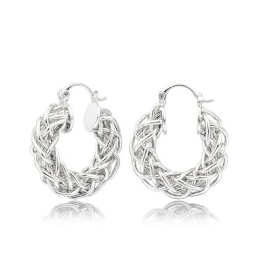 Imagem de JA.S.JR Brincos femininos de argola torcida banhados a ouro 18K | Brincos de ouro grosso | Argolas de ouro geométricas hipoalergênicas de 25 mm, 25 mm, Cobre, Sem pedra preciosa