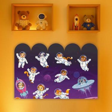 Imagem de Cabeceira de Cama Decorativa Infantil para Quarto de Meninos - Tema Astronauta (CabCerq-0067)