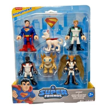 Imagem de Imaginext Dc Super Friends Figuras Superman Justice Jdl09 - Mattel