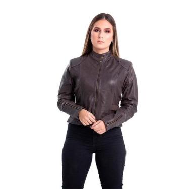 Imagem de Jaqueta de Couro BX Craqui Café - Parra Couros, G