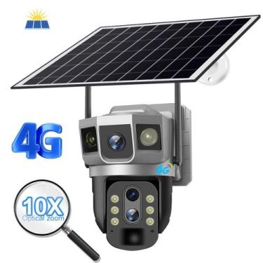 Imagem de Câmera V380 VRT-VTS02 4G 3 polegadas com energia solar de 3 MP - Verto