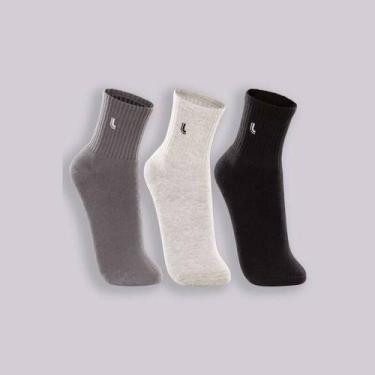 Imagem de Kit Meia Lupo 3 Pares Adulto - Unissex, 0902, Sortida, 37/40