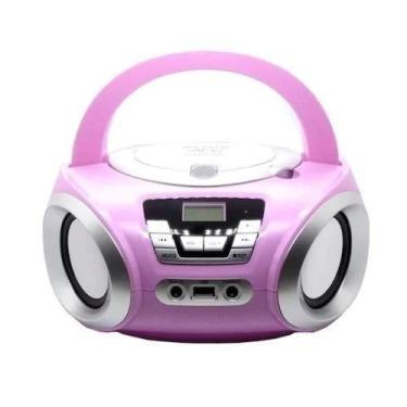 Imagem de Rádio Megastar Rosa Bluetooth Fm Usb 1200W P.M.P.O