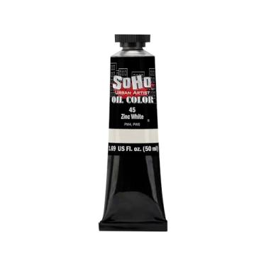 Imagem de SoHo Urban Artist Tinta a óleo - zinco branco, tubo de 50 ml - Cores a óleo mais valorizadas para pintura, excelente carga de pigmento