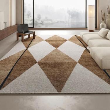 Imagem de Tapete de sala de estar simples, luxuoso, premium, tapete de chão, sofá grande, mesa de centro, cobertor, decoração para casa (80 x 160 cm (2,6 x 5,3 pés/SJR-008)