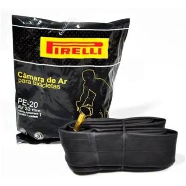 Imagem de 2X Câmara De Ar Para Bicicleta Aro 20 Pirelli Bico Grosso 33