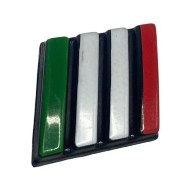 Imagem de Emblema Italia Grade Fiat Argo Mobi Cronos Nova Strada Toro