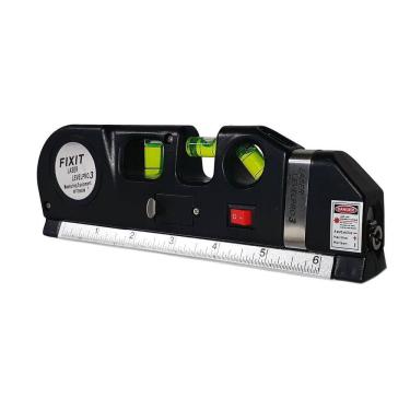 Imagem de Nível A Laser 3 Linhas E Trena 2,5M Nivelador Profissional