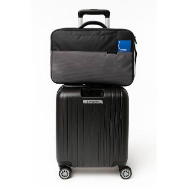 Imagem de Mala Quartz Pequena De Bordo+ Pasta Notebook Kit Samsonite