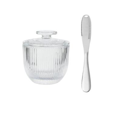 Imagem de Manteigueira Francesa com Faca Inox Ideal Para Café da Tarde na Mesa P