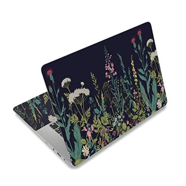 Imagem de AIMSA Adesivo de película para laptop, 12 13 13,3 14 15 15,4 15,6 polegadas Laptop Art Decal Protector Notebook Netbook PC 15,6 polegadas capa universal de vinil, flores e plantas