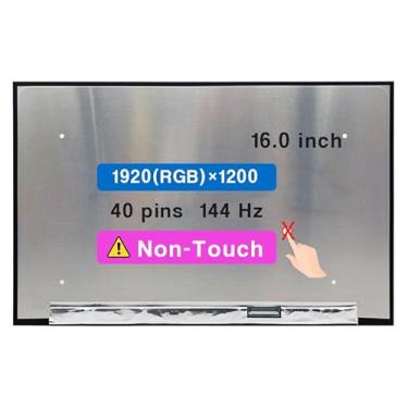 Imagem de Tela de substituição de 16 polegadas para MSI P/N S1J-AB0A005-I75 N160JME-GTK NE160WUM-NX3 V8.0 B160UAN05.A FHD 1920×1200 144Hz 40 pinos LCD sem toque