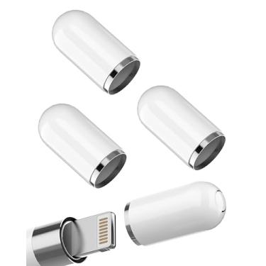 Imagem de Capa para Apple Pencil para geração de adaptadores de iPad (pacote com 4) caneta 1ª geração, acessórios de substituição, caneta magnética Stylus First 10th Capas, suporte de capa para Ipencil para