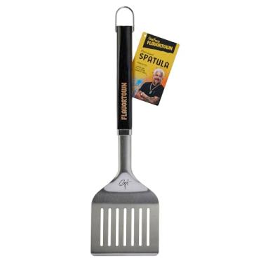 Imagem de Guy Fieri's Flavortown Espátula grande com cabo preto confortável de madeira resistente ao calor